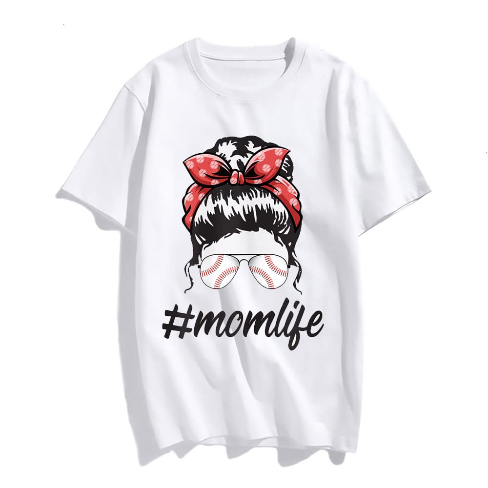 Sassalilly Classy Mom Life Messy Bun T-Shirt