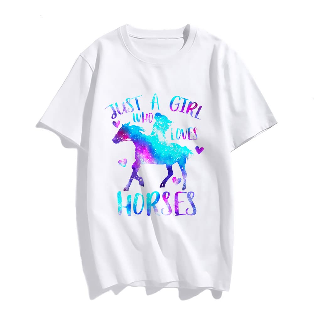 Horse Graphic Just A Girl Who Loves Horses T-Shirt