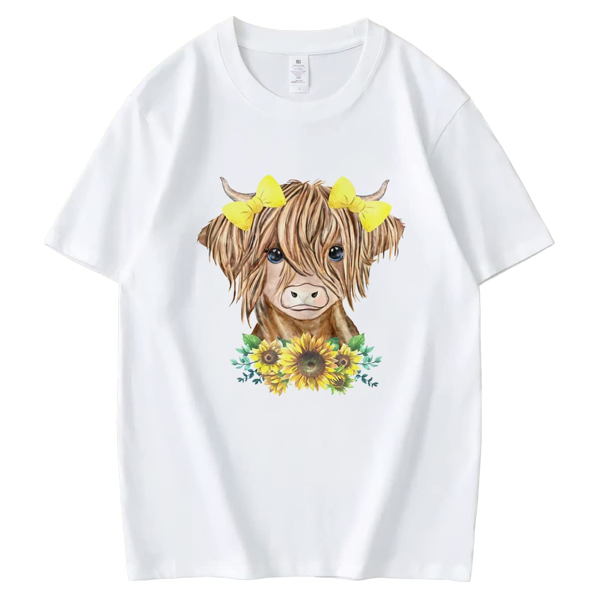 Women's Sunflower T-Shirt - Fun Animal Graphics Tee