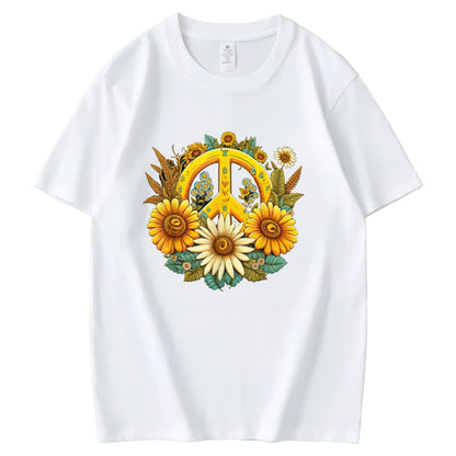 dd Some Sunshine to Your Wardrobe with our Sunflower Graphic Tee for Women