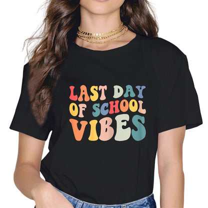 Sassalilly Happy Last Day of School Teacher Student Graduation Summer Gift T-Shirt