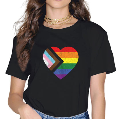 Rainbow Flag Human Rights LGBTQ+ Pride Month Gift T-Shirt