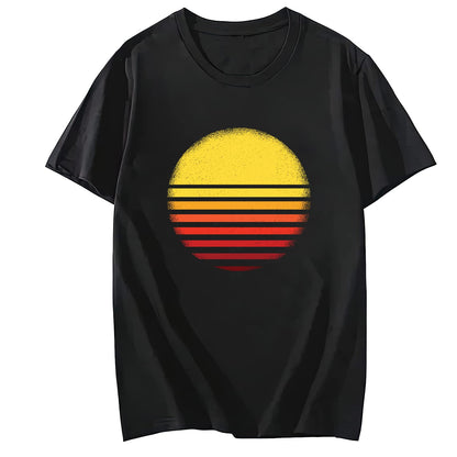 Sunset Sun Short Sleeve Comfort Tops T-Shirts for Women