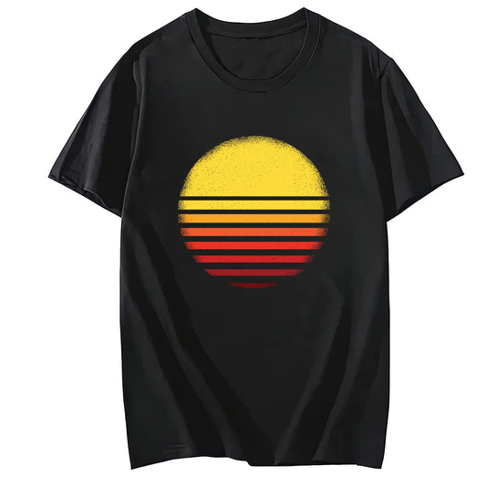 Sunset Sun Short Sleeve Comfort Tops T-Shirts for Women