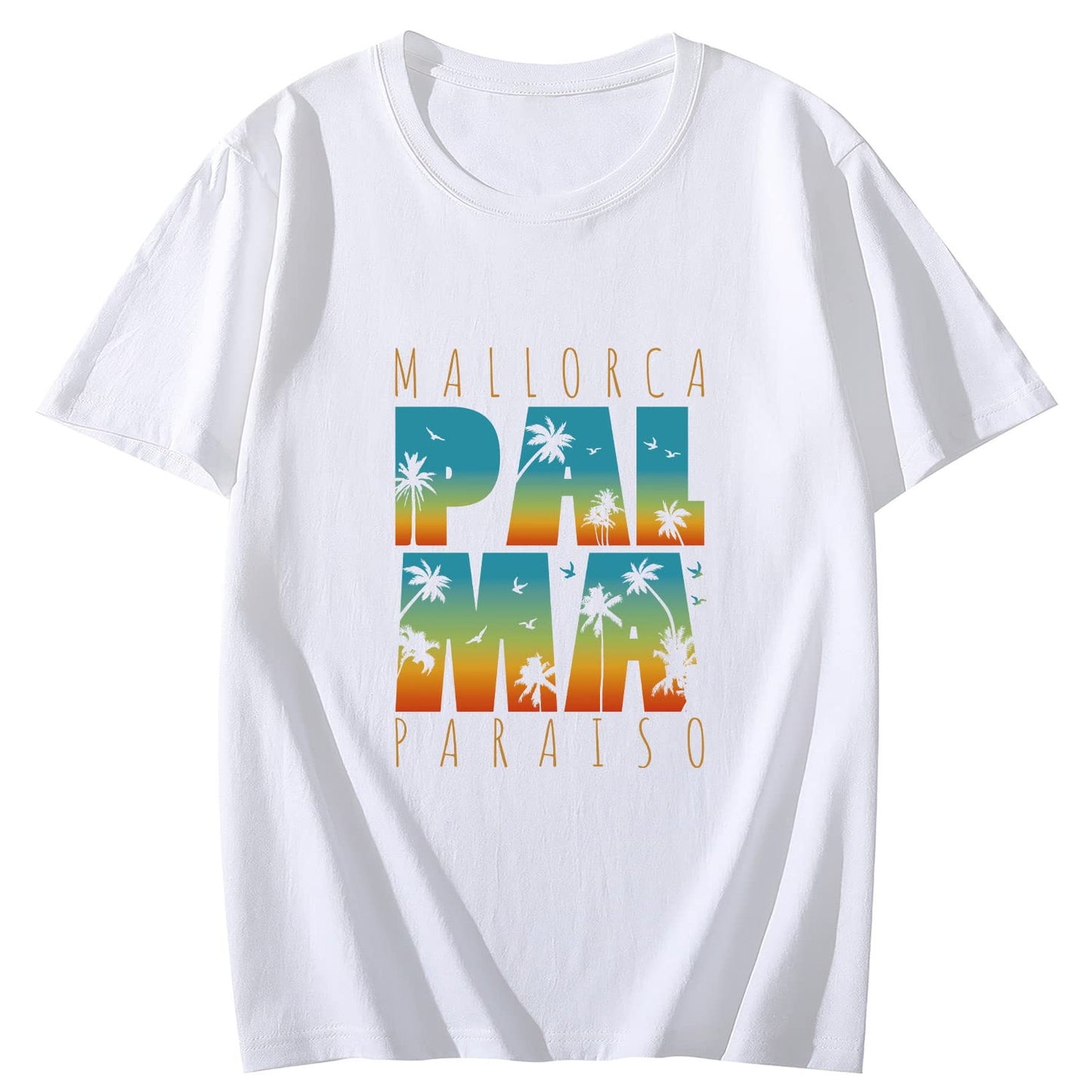 Mallorca Paradise Short Sleeve Comfort Tops T-Shirts for Women