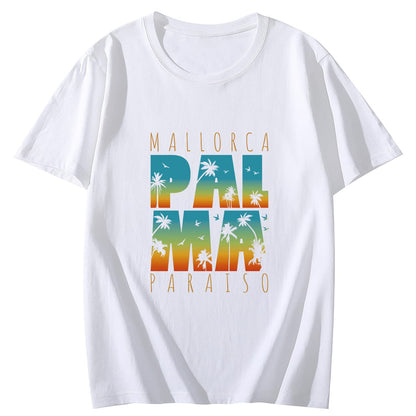 Mallorca Paradise Short Sleeve Comfort Tops T-Shirts for Women