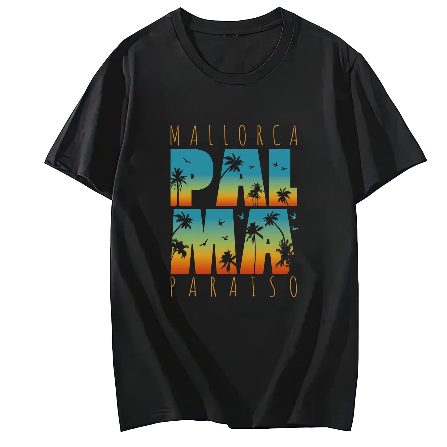 Mallorca Paradise Short Sleeve Comfort Tops T-Shirts for Women