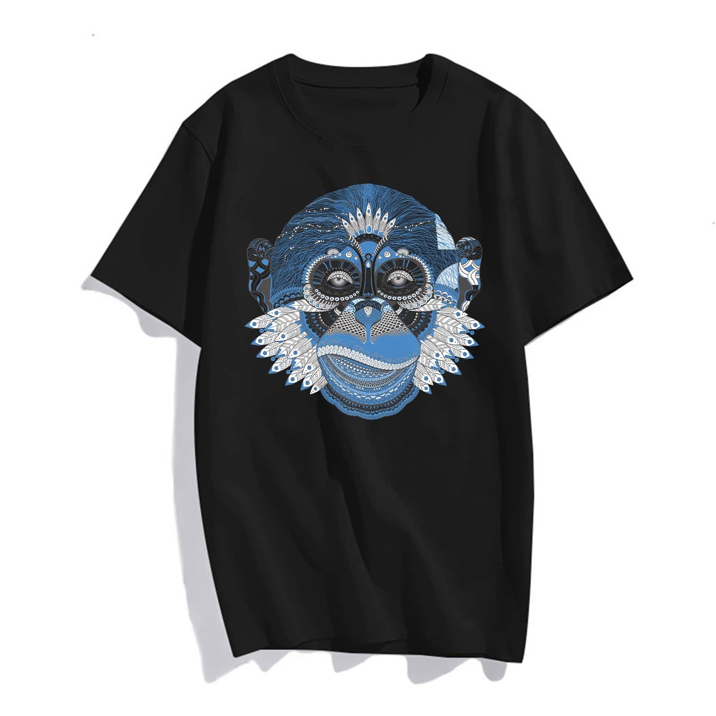 Evil Monkey Face Print Women's Summer Casual T-Shirt