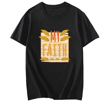 Women My Faith Short Sleeve Comfort Tops T-Shirts