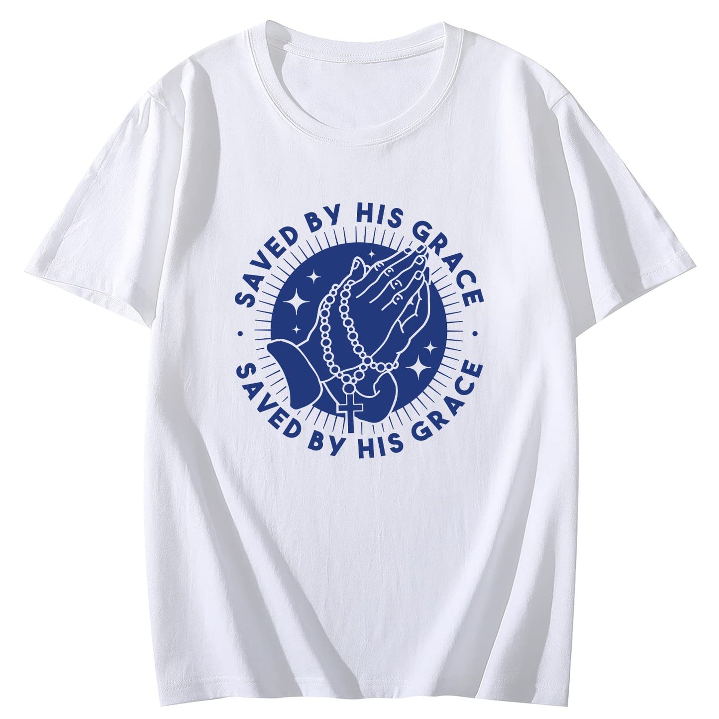 Saved by His Grace Short Sleeve Comfort Tops T-Shirts for Women