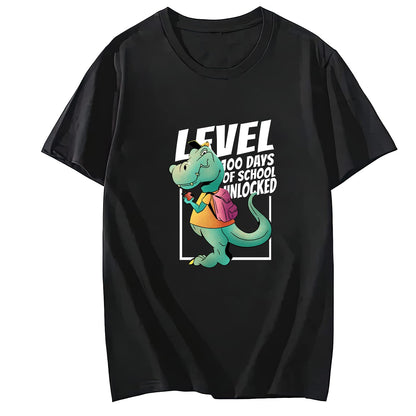 Awesome T-rex Monster Truck Round Neck Short Sleeve T-Shirt Top fo Men