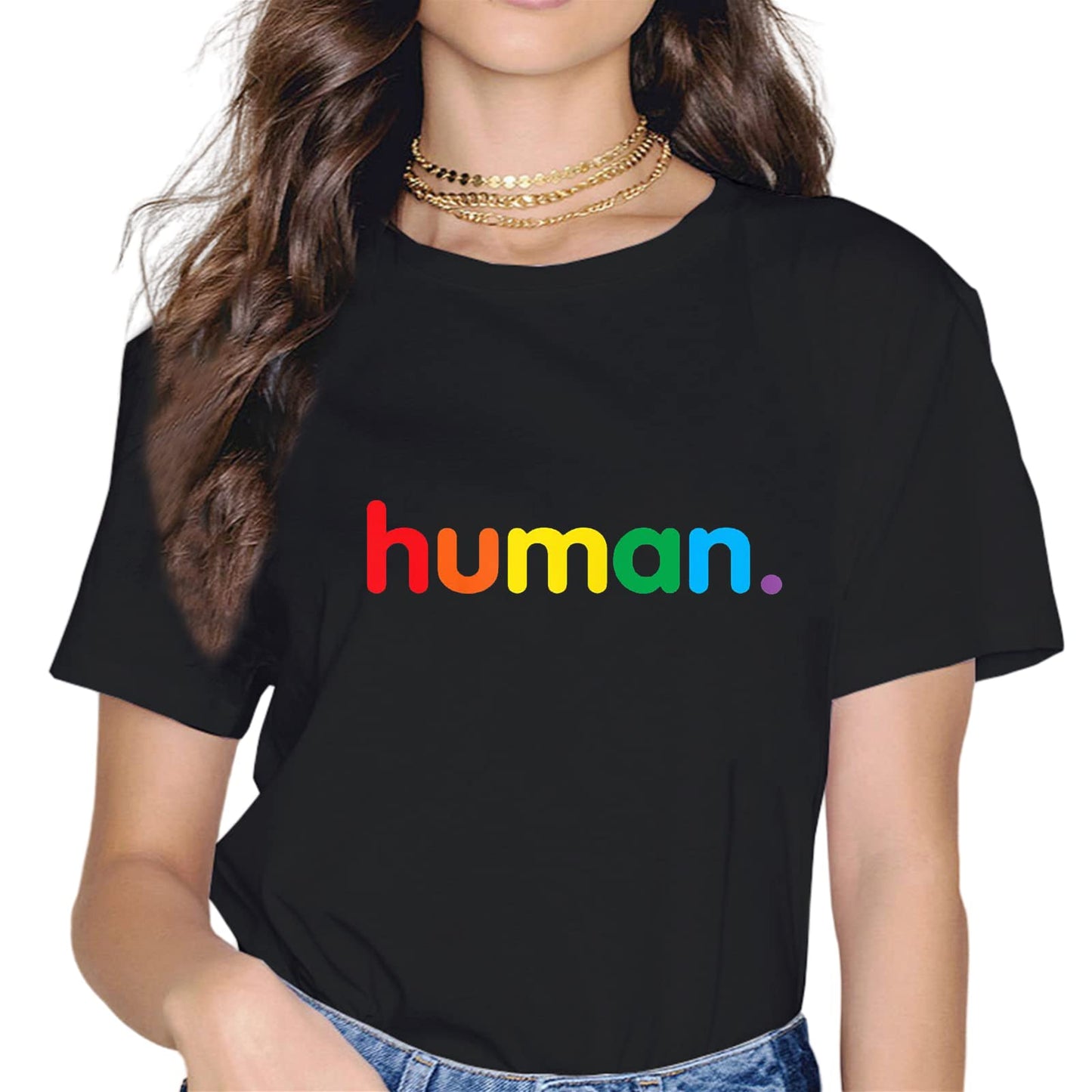 LGBTQ Fashion Short Sleeve Casual Round Neck Pride Month Gift T-Shirt