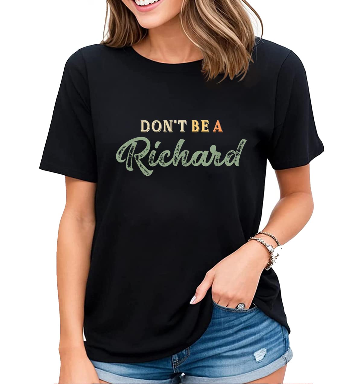 Fun Saying Women's T-Shirt Don't Do Rachael Casual Short Sleeve Tops