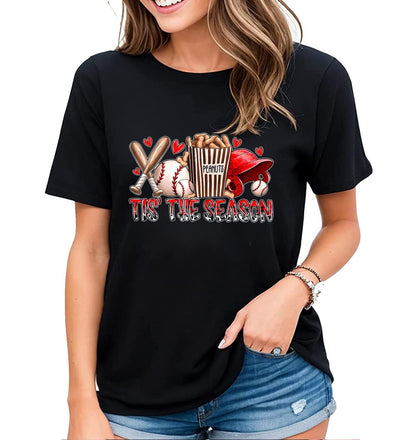 Womens Baseball Life Game Day Baseball Lovers Gift Short Sleeve T-Shirt