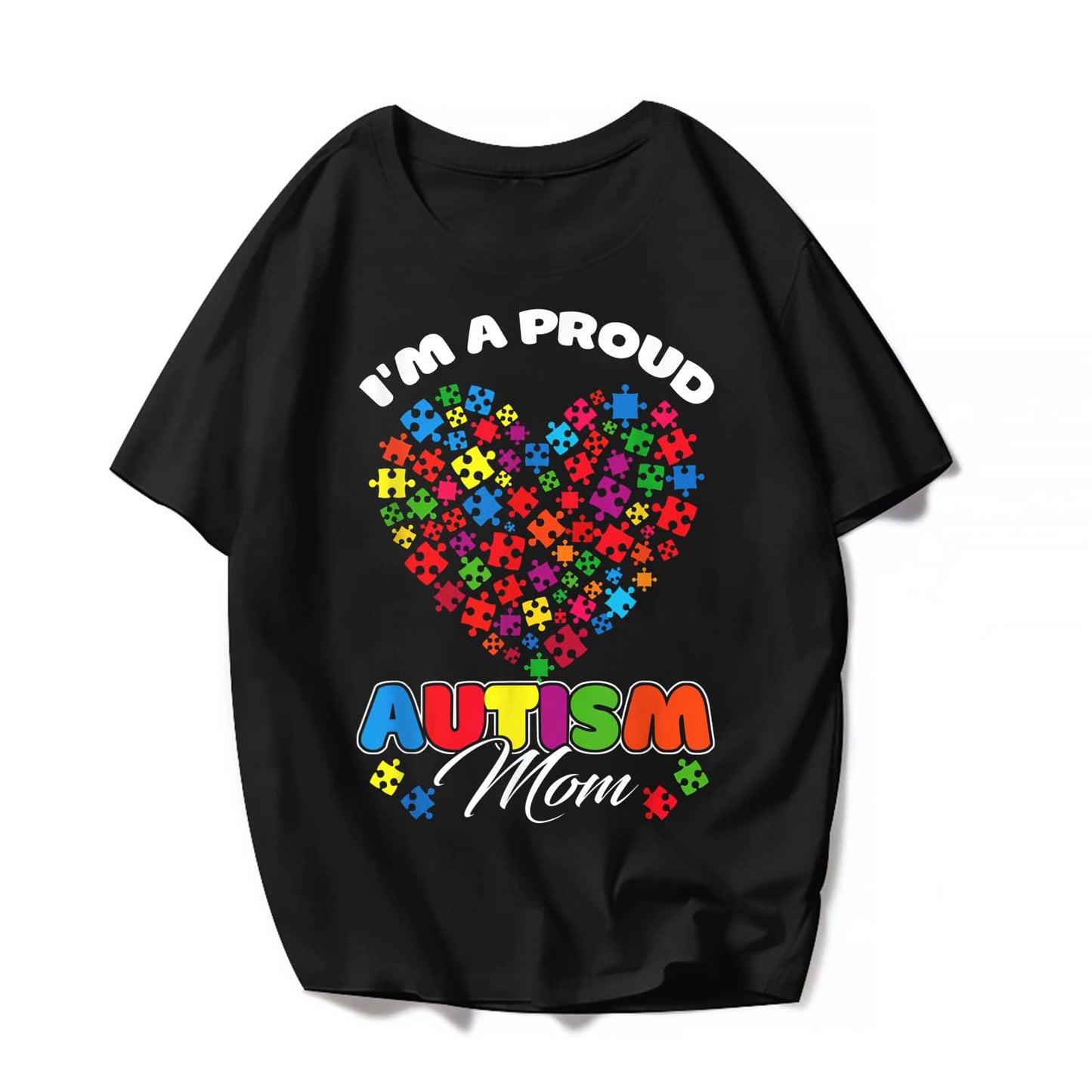 Autism Awareness Rockin' The Exhausted Autism Mom Life T-Shirt Cute Women Graphics Casual Shirts Summer Tee