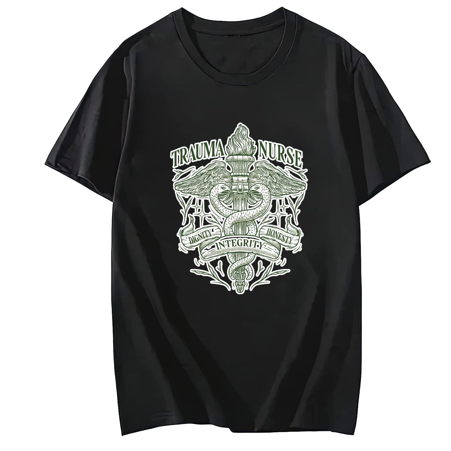 Trauma Nurse Short Sleeve Comfort Tops T-Shirts for Women