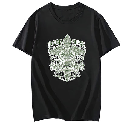 Trauma Nurse Short Sleeve Comfort Tops T-Shirts for Women