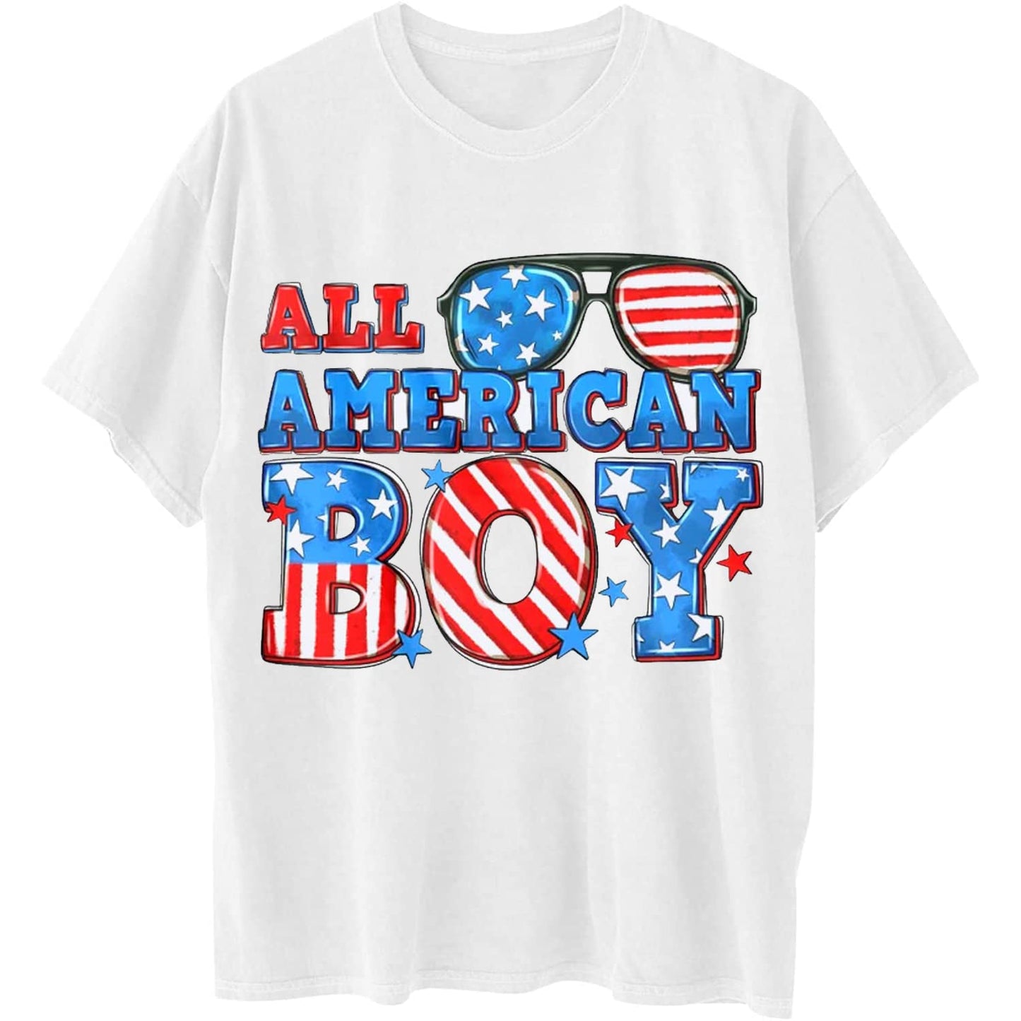 All American Boy T-Shirt - Flag Graphics