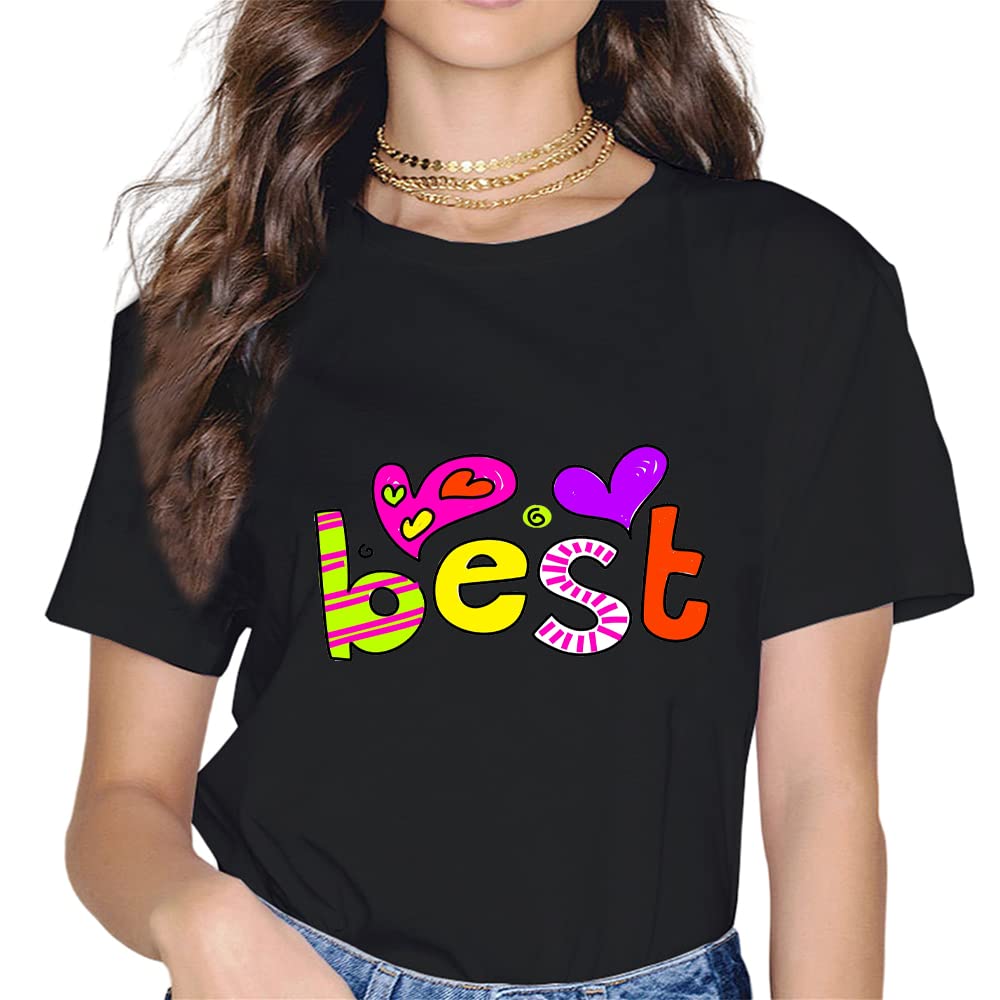 Womens T Shirt Cute Fashion Tops Girl Short Sleeve Best Graphic Casual Tee