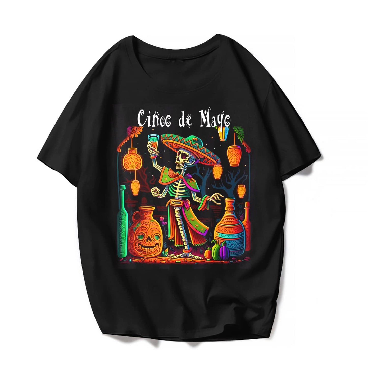 Cinco De Mayo Fiesta Tee - Taco Tequila Graphics