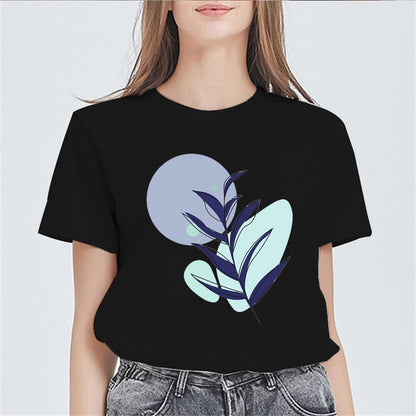 Women's Simple Plant Pattern Graphic T-Shirt