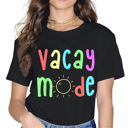 Elevate Your Vacation Style with the "Vacay Mode" Women's T-Shirt