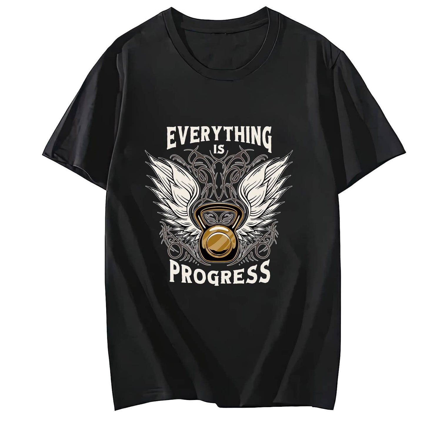 Ket Tle Bell with Wings Short Sleeve Comfort Tops T-Shirts for Women