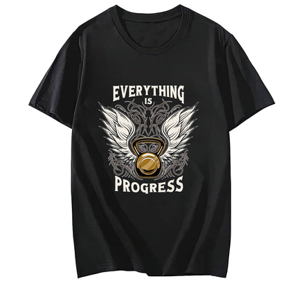Ket Tle Bell with Wings Short Sleeve Comfort Tops T-Shirts for Women