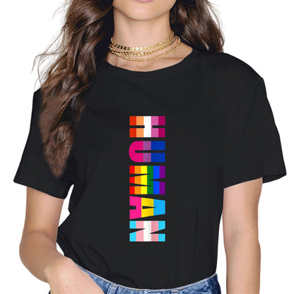 Rainbow Flag Human Rights LGBTQ+ Pride Month Gift T-Shirt