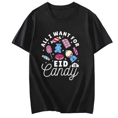 LastFor1 T-Shirt fo Women Ramadan Celebration Muslims Eid Mubarak T-Shirt