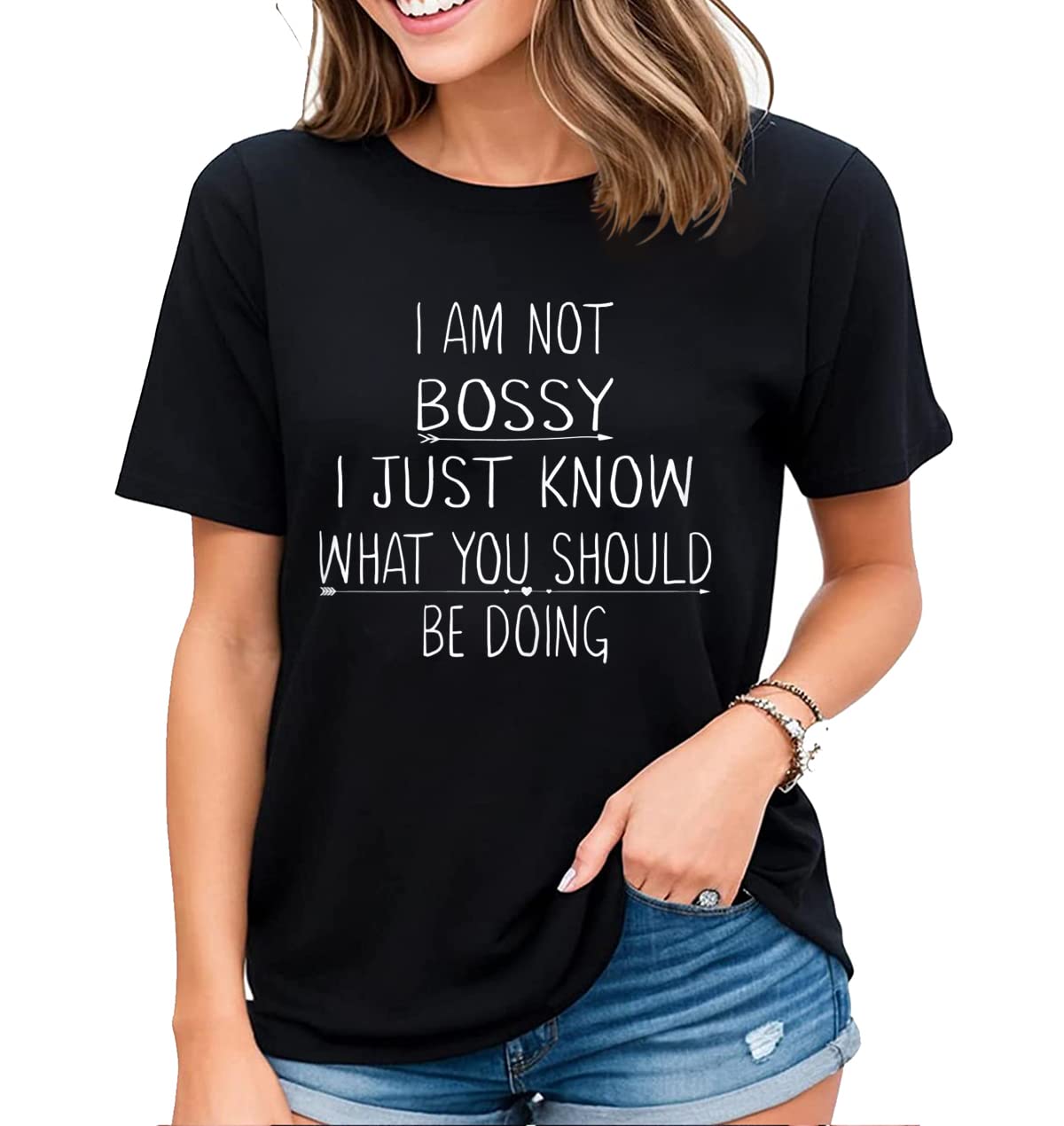 Women's Satirical Quotes Graphic T-Shirt - Fun Sayings