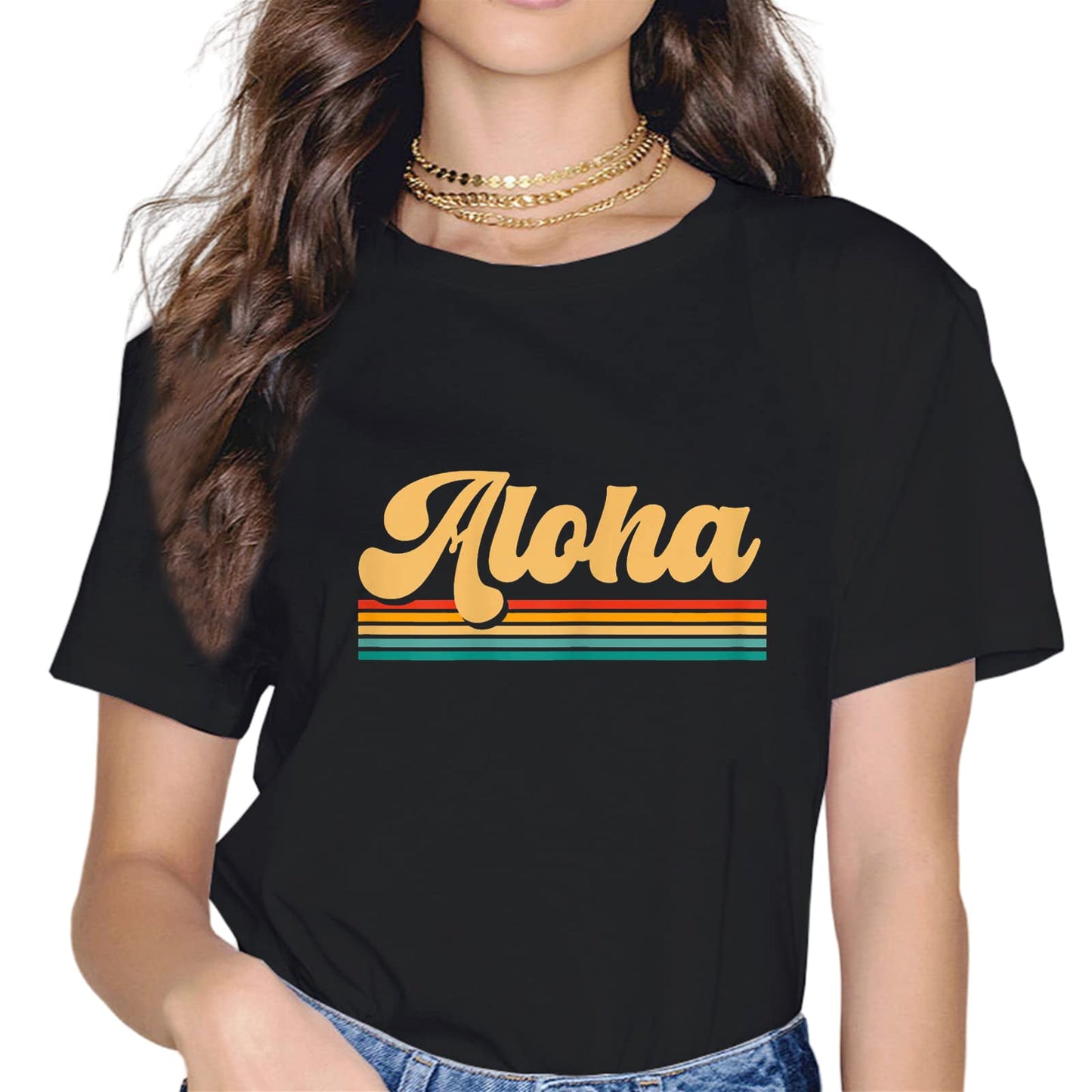 Aloha Beaches Tropical Hawaiian Summer Island Vacation Party T-Shirt