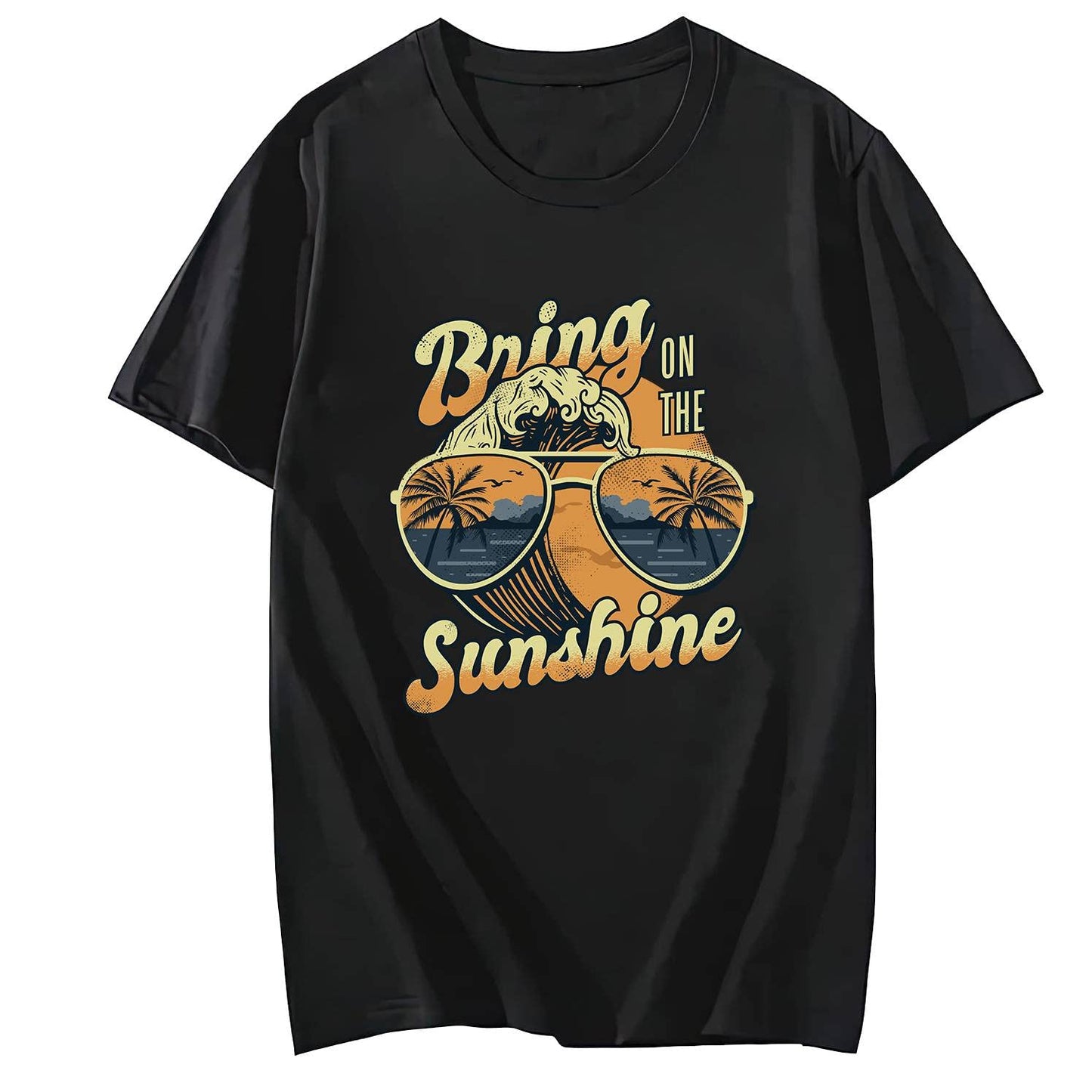 Bring On The Sunshine Shirt for Women Short Sleeve Comfort Tops T-Shirt