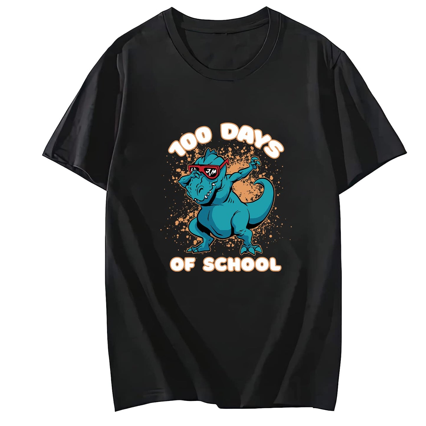 Awesome T-rex Monster Truck Round Neck Short Sleeve T-Shirt Top fo Men