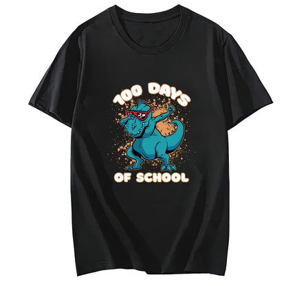 Awesome T-rex Monster Truck Round Neck Short Sleeve T-Shirt Top fo Men