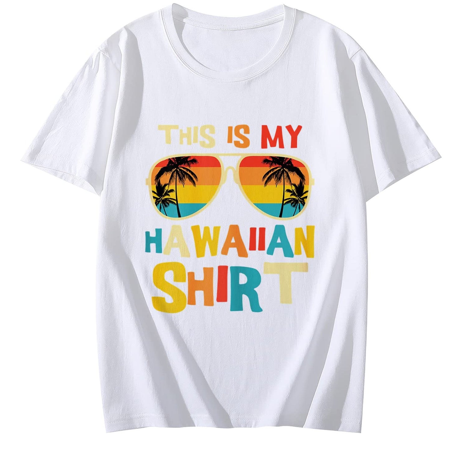 LastFor1 This is My Hawaiian Shirt Women Tropical Luau Costume Party Hawaii T-Shirt