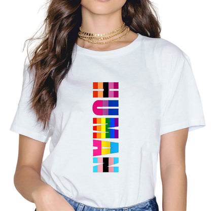 Rainbow Flag Human Rights LGBTQ+ Pride Month Gift T-Shirt