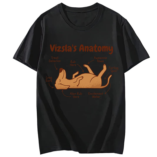 Vizsla Dog Animal Funny Anatomy T-Shirt Women