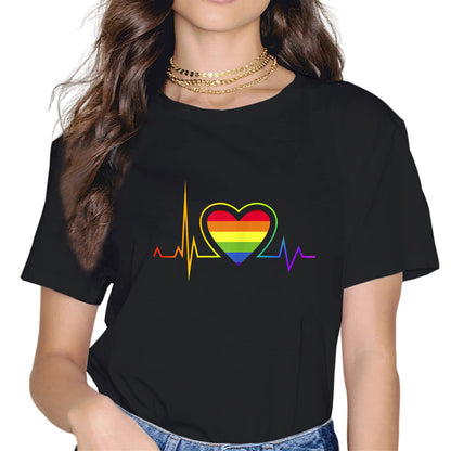 Rainbow Flag Human Rights LGBTQ+ Pride Month Gift T-Shirt