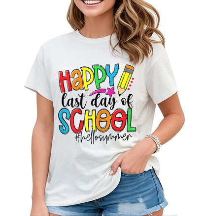 End the School Year with Style in our Happy Last Day of School T-Shirt