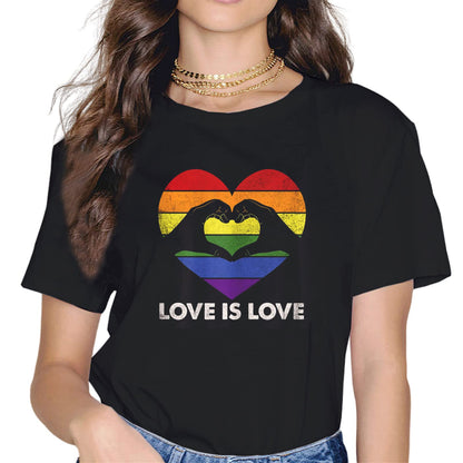 Rainbow Flag Human Rights LGBTQ+ Pride Month Gift T-Shirt