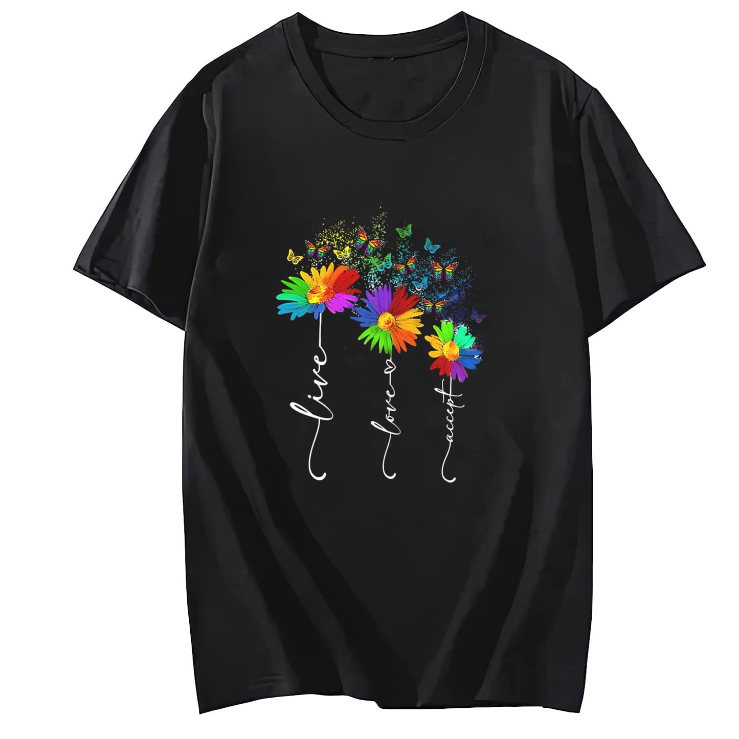 LastFor1 Monkey Autism Puzzle for Women Men Kids Cute O-Neck T-Shirt