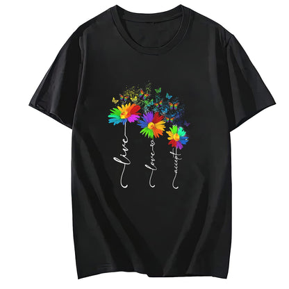 LastFor1 Monkey Autism Puzzle for Women Men Kids Cute O-Neck T-Shirt