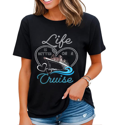 noozuo Womens Cruise Latest Shirt Holiday Party Cruise Gift T-Shirt