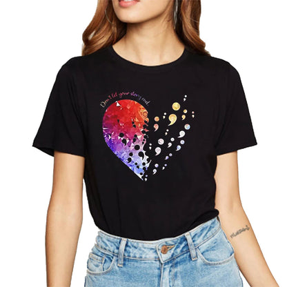 Heart Graphic Love Faith T-Shirt - Embrace Summer Vibes