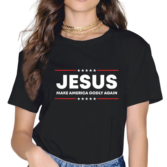 Camo Heels Prayer Warrior Faith God Jesus Christian Women T-Shirt