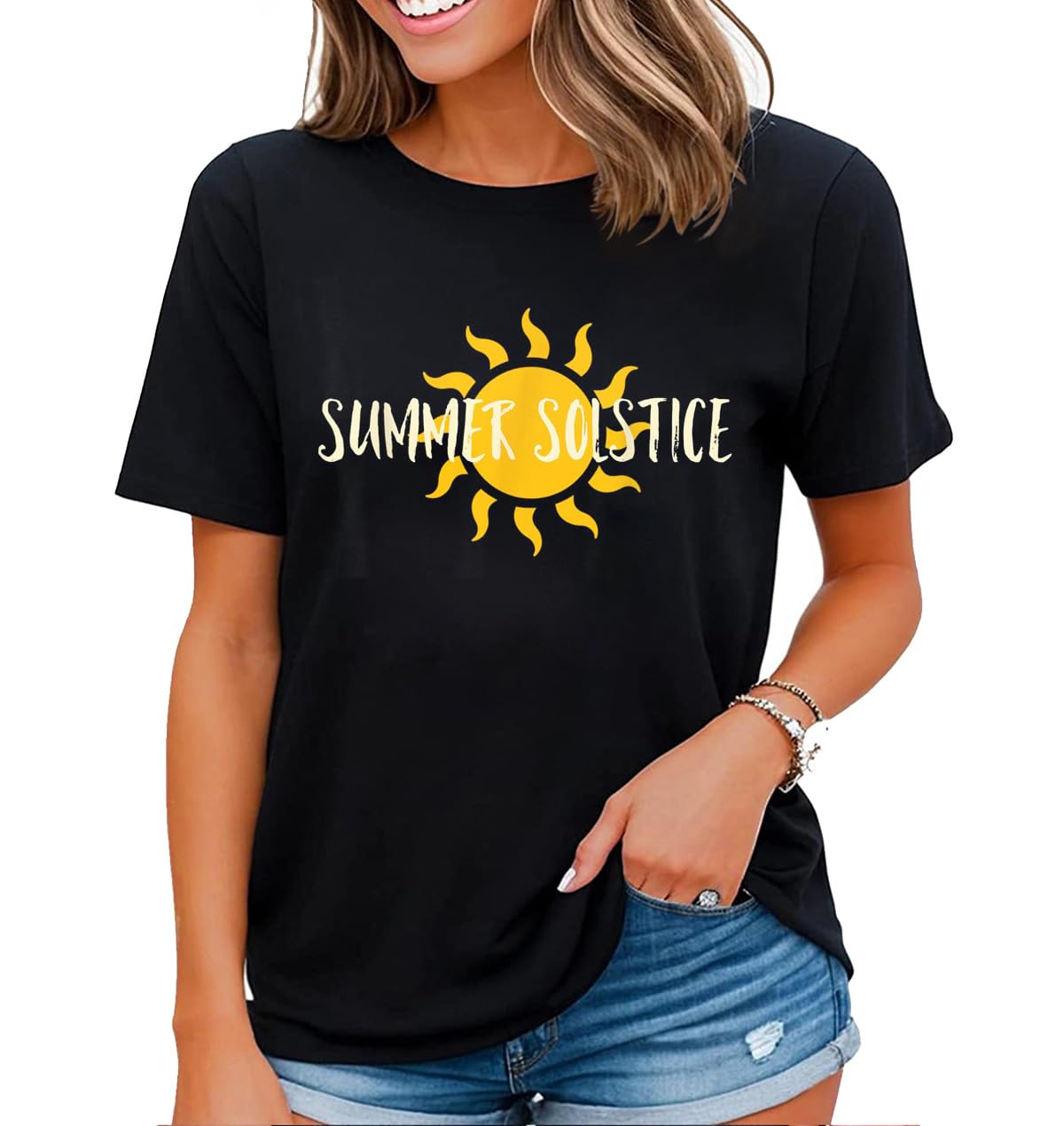 You are My Sunshine Cute Sunflower Hot Summer Graphic T-Shirt for Women