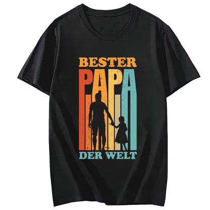 Men Tshirts Father Son Best Buddies Casual Short Sleeve T-Shirt