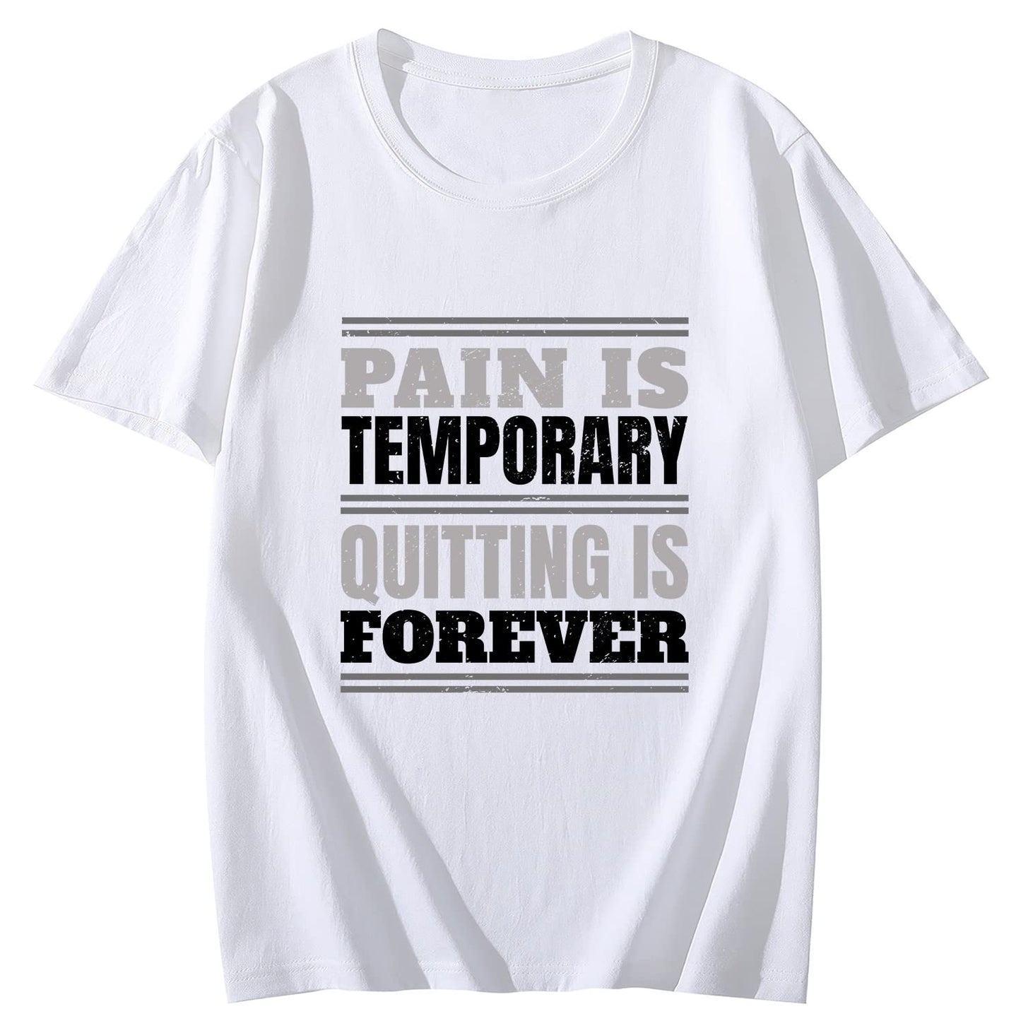 Gym Pain is Temporary Short Sleeve Comfort Tops T-Shirts for Women
