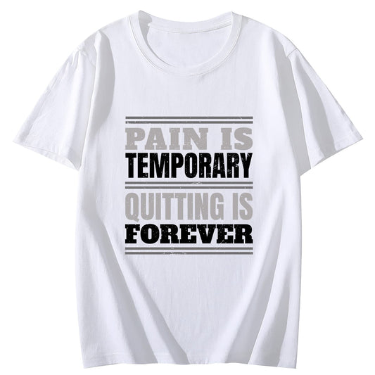 Gym Pain is Temporary Short Sleeve Comfort Tops T-Shirts for Women